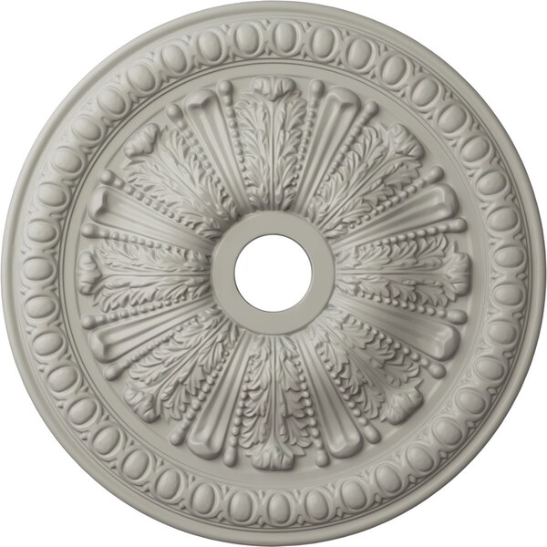 Ekena Millwork Tomango Egg & Dart Medallion (Canopies up to 6 3/4"), 27 7/8"OD x 3 7/8"ID x 2 1/2"P, Pot of Cream CM27TOPCF - main